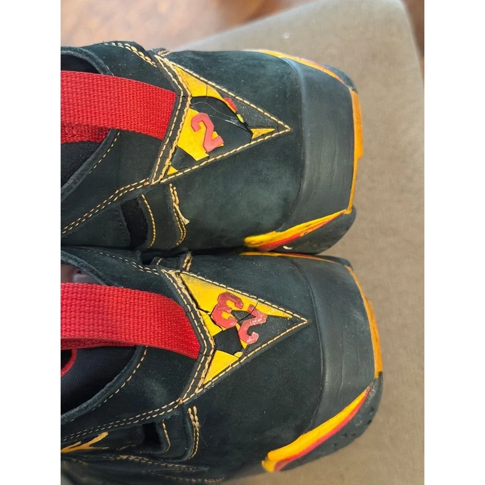 Air Jordan 7 Retro Citrus Black Varsity Red Orange 304775-081 Mens Sneaker